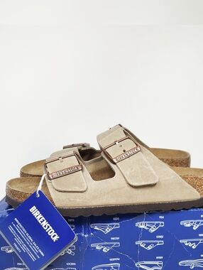 Birkenstock Arizona Tobacco Brown Leather Sandals Women's Size 6N NWT Preppy